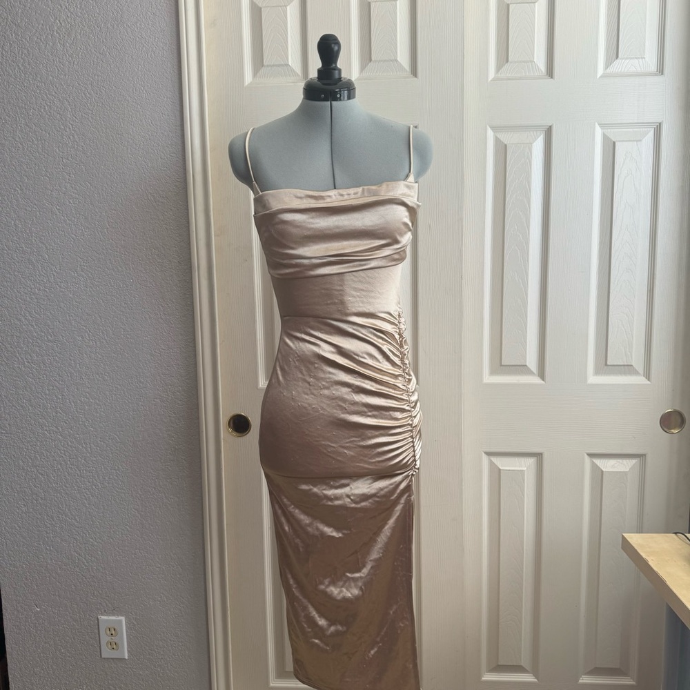 Gold Champagne Pencil Dress